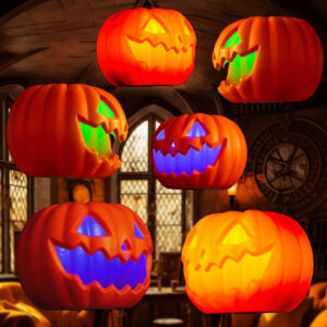 Halloween Decorations Floating Pumpkin Lights