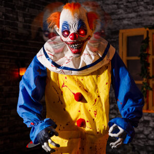 Halloween Animatronic 6ft Killer Clown Decorations