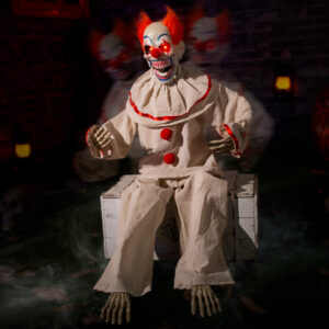 Halloween Animatronic Sitting Clown