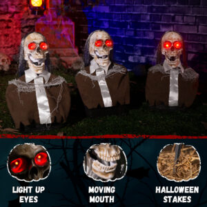 Halloween Animatronics Hanging Zombie Decorations - Image 3