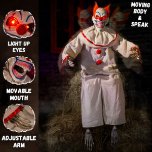 Alternative view of Halloween Animatronic Sitting Clown