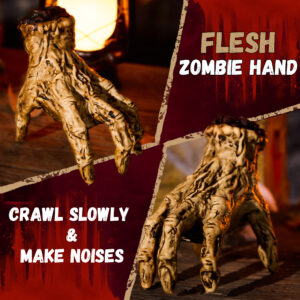 Alternative view of Halloween Animatronics Crawling Zombie Hand Decorations