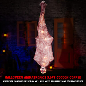 Halloween Animatronics 67inch Cocoon Corpse - Image 6