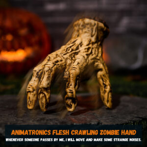 Halloween Animatronics Crawling Zombie Hand Decorations - Image 6