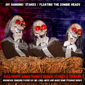 Halloween Animatronics Hanging Zombie Decorations - Image 5