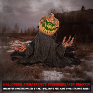 Halloween Animatronics Groundbreaker Pumpkin - Image 5