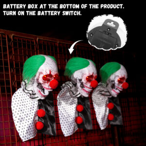 Halloween Animatronics Clown Pathway Markers Decorations - Image 5