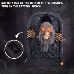 Halloween Animatronic Zombie Tombstone Decorations - Image 5