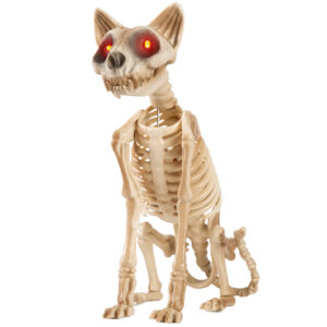 Halloween Animatronics 15" Skeleton Cat
