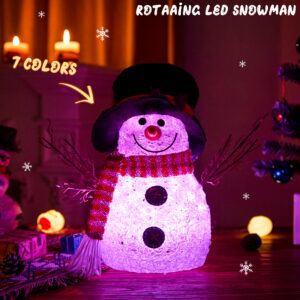 Alternative view of Christmas Light Up Snowman Decorations