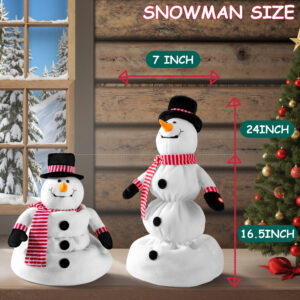 Christmas Animated Up & Down Singing Snowman - Image 4