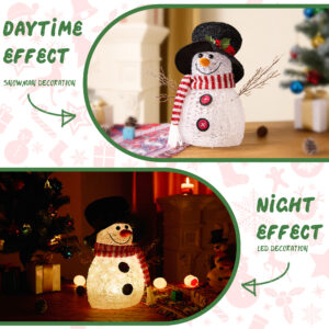 Christmas Light Up Snowman Decorations - Image 5