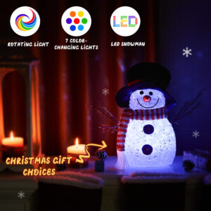 Christmas Light Up Snowman Decorations - Image 6