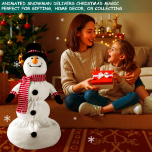 Christmas Animated Up & Down Singing Snowman - Image 6