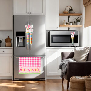 Alternative view of ELAMAS 5 Pack Easter Refrigerator Handle Covers