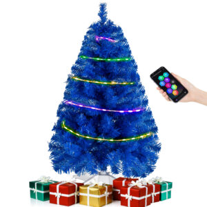 Blue 3ft Christmas Tree with Lights