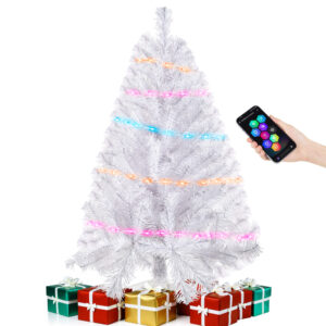 White 3ft Christmas Tree with Lights