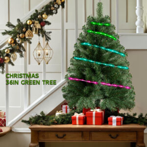 Green 3ft Christmas Tree with Lights - Image 7