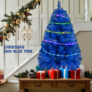 Blue 3ft Christmas Tree with Lights - Image 7