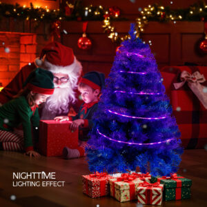 Blue 3ft Christmas Tree with Lights - Image 6
