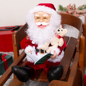Santa Claus Christmas Animated Decoration Storytelling Plush - Image 6
