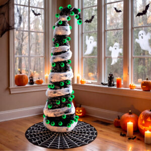 Alternative view of 5ft Halloween Eyeball Tree with 50 Lights