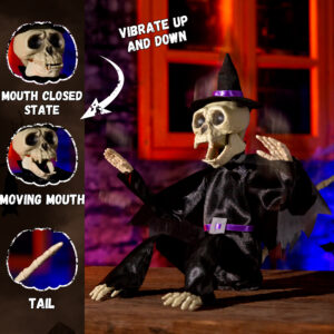 Halloween Animatronics Skeleton Monkey (Witch) - Image 7