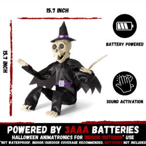 Halloween Animatronics Skeleton Monkey (Witch) - Image 6