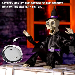Halloween Animatronics Skeleton Monkey (Witch) - Image 3