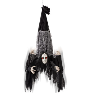 Halloween Animatronics Decorations Hanging Ghost with 4 Hands