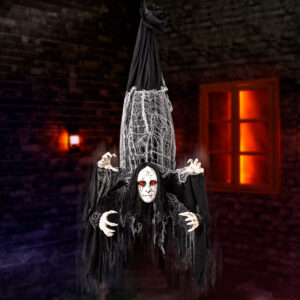 Alternative view of Halloween Animatronics Decorations Hanging Ghost with 4 Hands