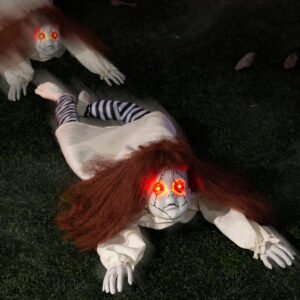 Alternative view of Halloween Animatronics Doll Decorations, Animated Crawling Zombie Doll