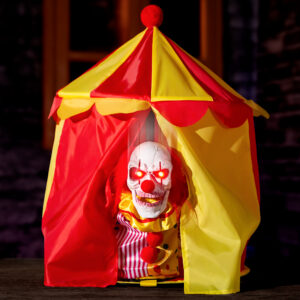 Alternative view of Halloween Animatronic Clown Circus Tent Decoration