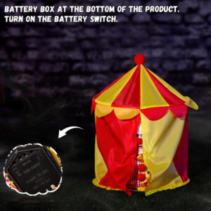 Halloween Animatronic Clown Circus Tent Decoration - Image 3