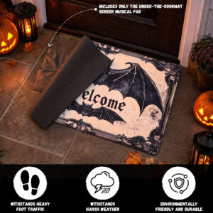 Halloween Musical Door Mat, Foot Sensor 2-in-1 Christmas Doormat Holiday Decor - Image 5