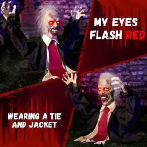 Halloween Decorations Animatronic Zombie Groundbreaker - Image 5