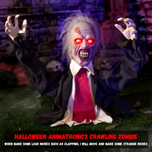 Halloween Decorations Animatronic Zombie Groundbreaker - Image 4