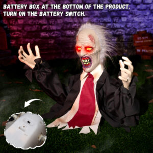 Halloween Decorations Animatronic Zombie Groundbreaker - Image 3