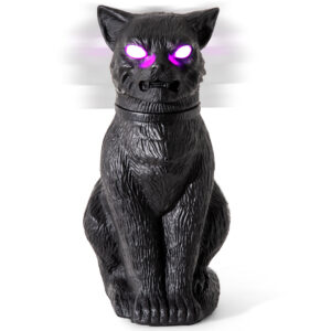 Halloween Animatronics Decorations 15.7inch Animated Black Cat