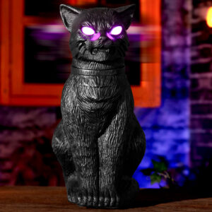 Alternative view of Halloween Animatronics Decorations 15.7inch Animated Black Cat