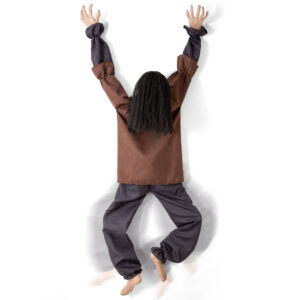 Halloween Decorations Animatronic Climbing Zombie Faceless Hanging Creepy Zombie Prop Sound Activated