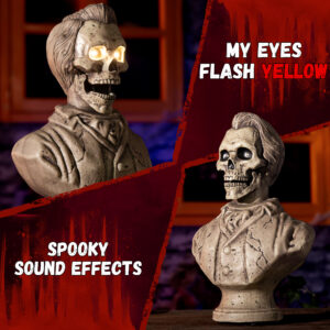 Halloween Animatronics Talking Stone Statue Decorations - Image 5