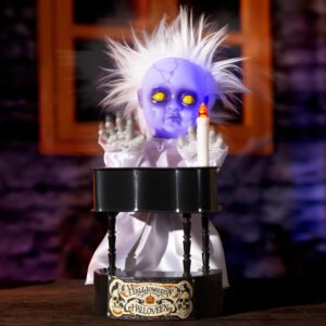 Alternative view of Halloween Animatronics Decorations, 13.7'' Creepy Doll with Piano