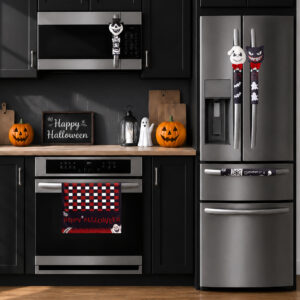 5 Pack Halloween Refrigerator Handle Covers, Ghost Kitchen Appliance Handle Covers - Image 7