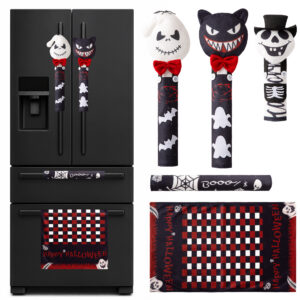5 Pack Halloween Refrigerator Handle Covers, Ghost Kitchen Appliance Handle Covers