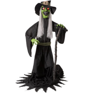 Halloween Animatronic Jump-Scare Witch Decoration