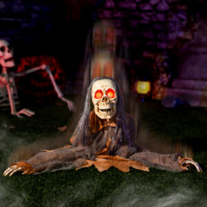 Alternative view of Halloween Animatronic Zombie Groundbreaker Decoration
