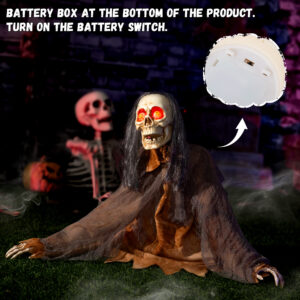 Halloween Animatronic Zombie Groundbreaker Decoration - Image 7